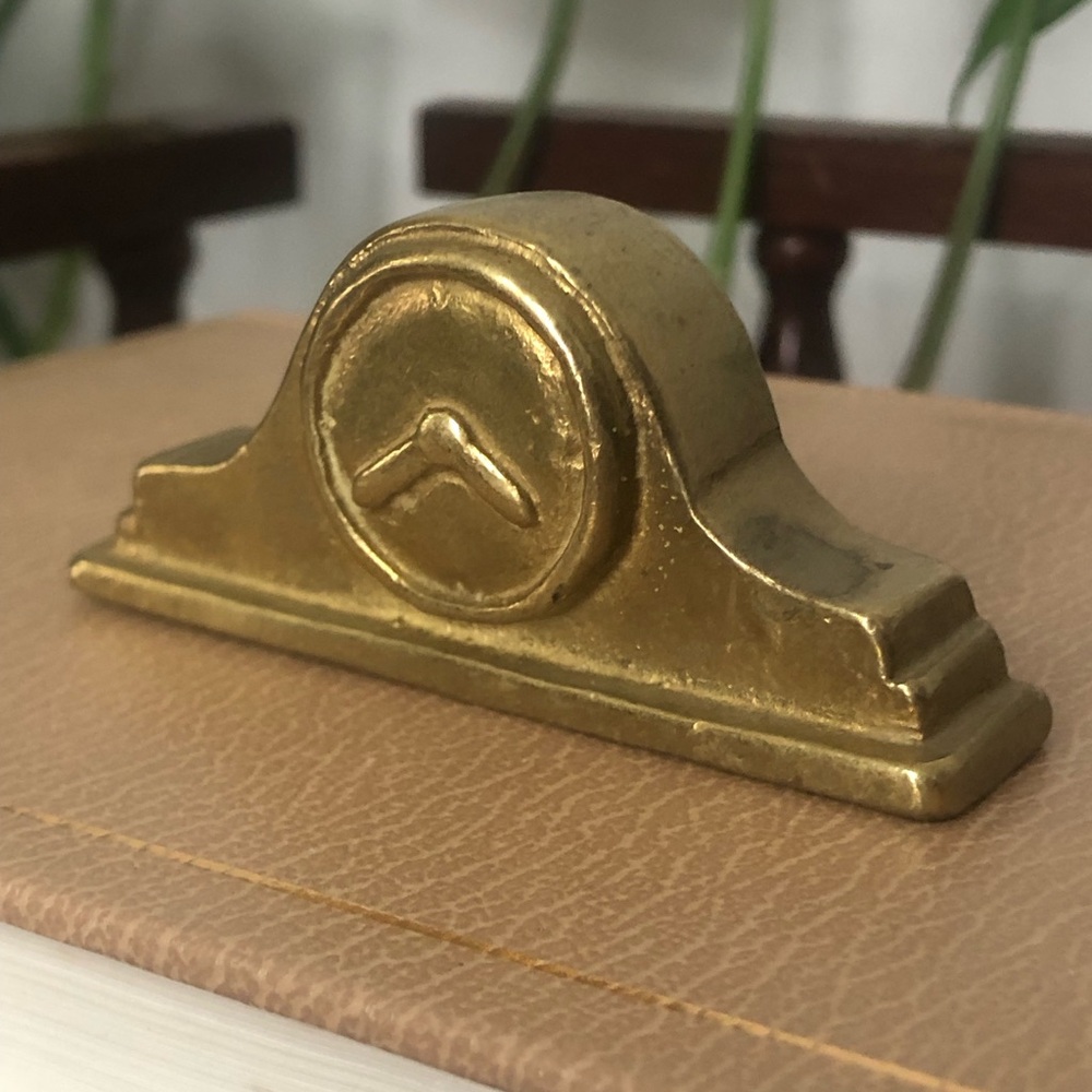 Solid Brass Decorative Clock Topper Made in Canada - Picture 1 of 7
